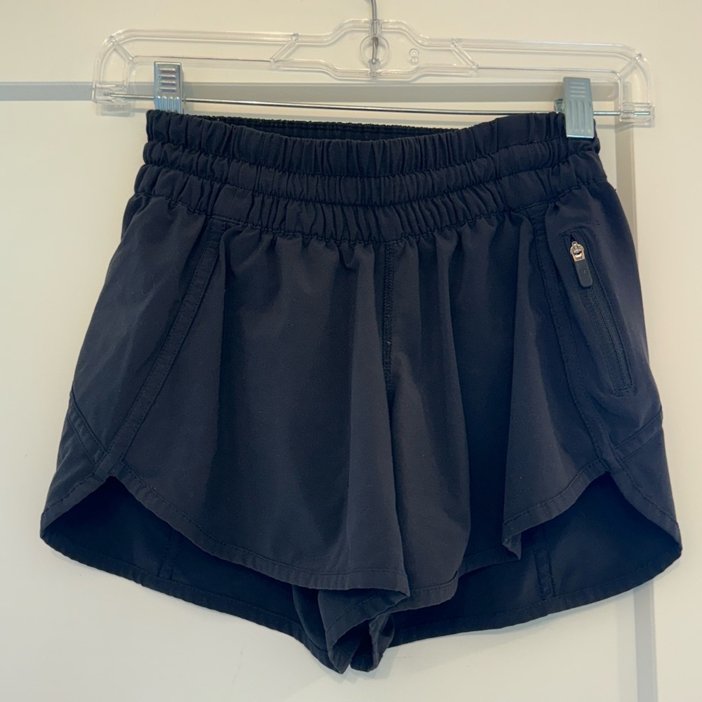 Lululemon Athletica Black Athletic Shorts Lightweight Elastic Waist